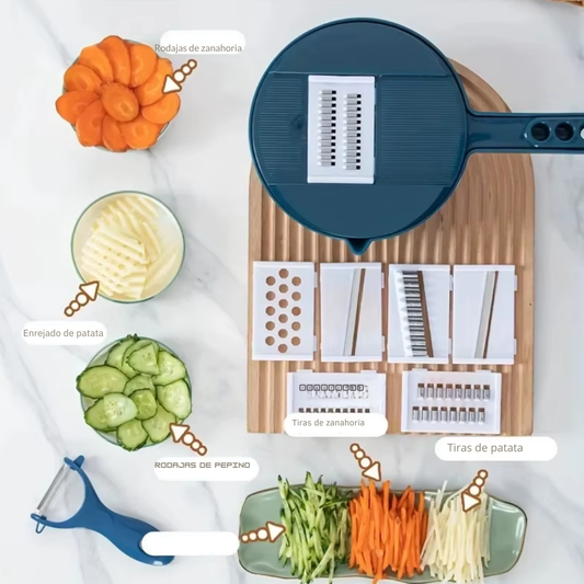 Cortador de verduras multifuncional 9 en 1